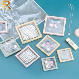 Display 10PCS Set 3D Floating Display Case Stands Holder Suspension Storage for Pendant Necklace Bracelet Ring Coin Jewelry Pin