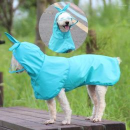 Dog Apparel Loute Medium Small Raincoat Cape Teddy Shiba Pet Rainy Clothes With Hat Poncho Windproof Outdoor