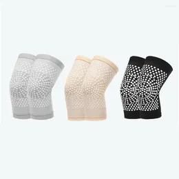 Racing Jackets 1pair Polyester Latex Knee Pads Highly Elastic Fabric Self-Heating Support Kneepad Pain Relief With Massager Leg Warmer