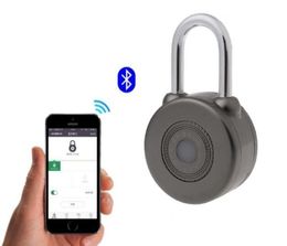 Electronic Wireless Lock Keyless Smart Bluetooth Padlock Master Keys Types Lock with APP Control for Bike Motorycle Home Door7582908