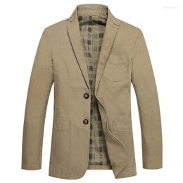 Men's Suits Spring And Autumn Season Solid Color Simple Suit Fashion City Casual Thin Versatile Coat