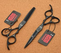 60039039 Japan 440C Black Colour Hairdressing Scissors Cutting Shears Thinning Scissors Professional Human Hair H10101238732