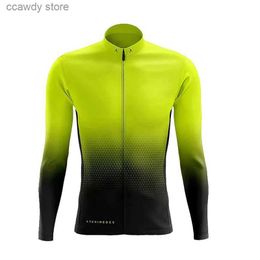 Men's T-Shirts Cycling Shirts Tops New Jersey Long Sleeve MTB Bicycle Clothing Men Bike Sportswear Sport Clothes Shirt Spring / Autumn Outdoor Team TopH24122