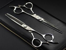 Damascus steel 6 inch hair salon scissors cutting barber makas tools cut thinning shears hairdressing scissors4439822