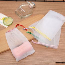 Bath Tools Accessories Practical Soap Blister Mesh Net Foaming Easy Bubble Bag Shower Random Colour Drop Delivery Health Beauty Body Dhrk2