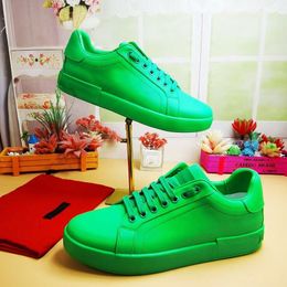 Fashion Best Top Quality real leather Handmade Multicolor Gradient Technical sneakers men women famous shoes Trainers size35-45 Mqawq0001