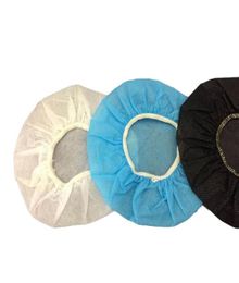 100PcsBag Disposable Headphone Cover Nonwoven Earmuff Cushion 1012CM Headset disposable headphone ear covers 10packLOT2135146