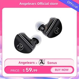 Headphones 7HZ Sonus 1DD+1BA Hybrid IEM HiFi Inear Earphones with Detachable Highend Silverplated OCC Cable for Audiophile Musician