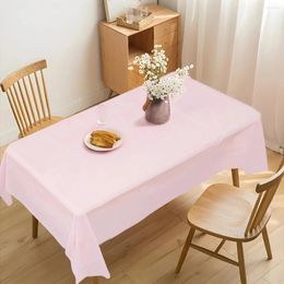 Table Cloth Solid Colour White Pink Tablecloth Cover Happy Birthday Party Decoration Kids Baby Shower Wedding Supplies