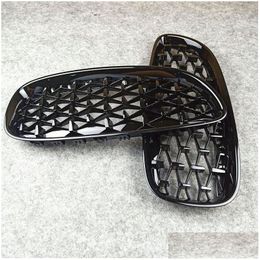 Grilles A Pair Quality Diamond Kidney Grill Grille For B M W Z4 E89 Abs Fl Glossy Black Front Car Tuning Racing Grills Drop Delivery A Dhhti