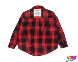 Red Patch Jacket 2021 Men Women High Quality Plaid Inside Cotton Coats Oversize Outerwear65657241093597