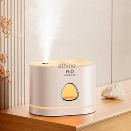 Humidifiers Rechargeable Usb Portable Air Humidifier Wireless Electric Humidifiers Diffuser Cool Mist Maker Night Lamp Purification For Home YQ240122