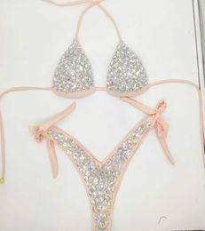 2021 venus vacation new diamond bikini set rhinestone swimwear crystal bathing suit sexy women biquini bling stones swimsuit6346182