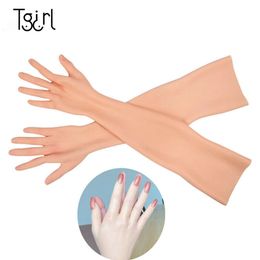 Silicone Prosthesis Female Hand Sleeve Highly Simulated Skin Artificial Arm Cover Scars