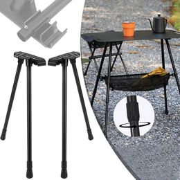 Camp Furniture Folding Camping Table Legs Metal Foldable Coffee Adjustable Height Desk DIY Equipment Outdoor Travel