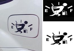 10CM14CM Funny Car Stickers High Gas Consumption Decal Fuel Gauge Empty Stickers Vinyl JDM Car Stickers Car Styling2167088