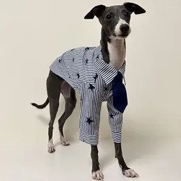 Dog Apparel Spring Summer And Autumn Cotton Tie Shirt Special Clothing Italian Little Lingti Whitbit Bellington Terrier