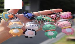 Creative Space Storey Keychain toys Female Cartoon Doll Key Chain Ring Couple Pendant Car Ornament Animation Derivatives315H9779761