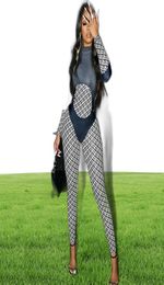 Women039s Two Piece Pants Vavcy 2021 Spring Autumn Matching Moon Pattern Tightfitting Sexy Women Jumpsuits Set8559627