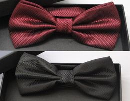 Enchanting Boho Wedding Grooms Bow Ties Red Burgundy Navy Blue Niceties Groomsmen Attire Neck Tie Business British Style Groom Tie3725693