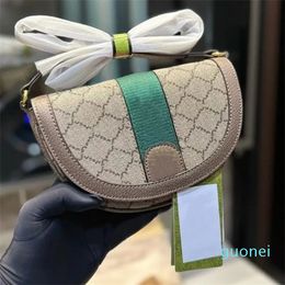 2024 Mini Saddle Shoulder Bags designer woman crossbody chain bag fashion lady purses Leather 2024