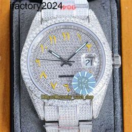 Ap Moissanite Mens Watches Automatic Vvs Silver Diamonds Pass Test Automatic Movement eternity Hip hop Watches RRF Latest products 126334 126331 126333 Yello