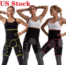 US Stock Waist Tummy Shaper Belt Neoprene Fabric Waist Trainer Double Straps Cincher Corset Fitness Sweat Bands Girdle Shapewear6673754