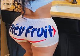 Fruit Snack Sweat Booty Shorts Women Plus Size Sexy Womens Clothing Workout Short Pants6022205