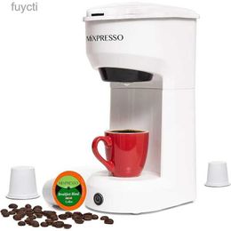 Coffee Makers Mixpresso 2 in 1 Coffee Brewer Pods Compatible Ground Coffee Personal Coffee Brewer Machine Compact Size Mini Coffee Maker YQ240122