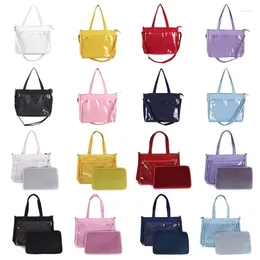 Evening Bags Womens Transparent Bag Teens JK Shoulder Girls Top Handle Handbag