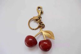 Keychain cherry style red Colour Chapstick Wrap Lipstick Cover Team Lipbalm Cozy/bag parts mode fashion GB8E