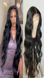 13x4 HD Transparent Lace Body Wave Lace Front Wig Raw Inidan Lace Frontal Wigs 250 Density Inch Human Hair Wigs For Wome8225268