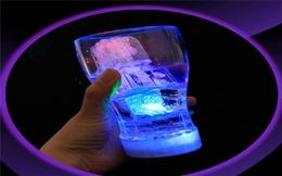 Water Sensor Sparkling LED Ice Cubes Luminous Multi Colour Glowing Drinkable Decor for Event Party Wedding 07080796131325