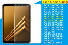 25D Tempered Glass Phone Screen Protector For Samsung Galaxy A3 A5 A6 A6PLUS A7 A8 A8plus A8 Star 2018 A7 A5 A3 2017 A3 A5 A7 A8 5650716