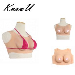 Costume Accessories Cosplay Cup B Round Neck Silicone Breast Forms Small Size Artificial Chest for Transgender