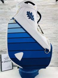 Golf Men's and Women's Championship Pro Cart Bags High Capacity PU Gradient Blue Contact Us to View Pictures with