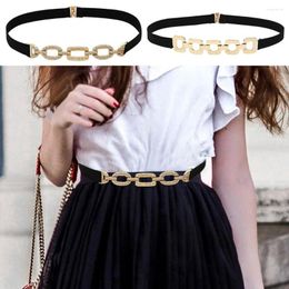 Belts Fashion Women Punk Thin Waist Strap Decorative Waistband Stretch Elastic