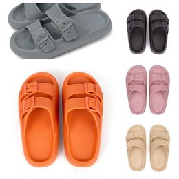 Brand Designer Outdoor Platform Slippers Men's Women's Sandals Leather Comfortable Luxury Flat Shoes Outdoor Pink Beach Slippers