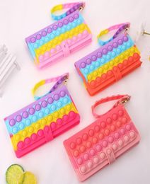 Fedex Bubble Cute Shoulder Bag toy Coin Purse Unicorn ShoulderMessenger Bag Fashion Girl Bags fast2996203