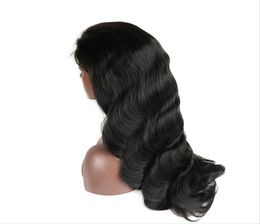 Brazilian Full Lace Human Hair Wigs Body Wave Pre Plucked Lace Wigs For Brazilian Black Women Shipp by ePacket 1B Color7474154