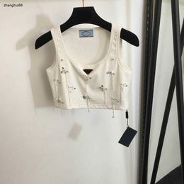 designer women luxurious vest ladies fashion Triangular decorative short navel cotton high quality upper garment Jan 22