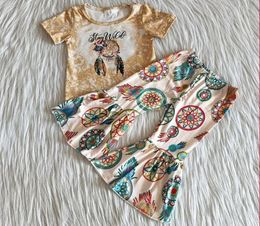 kids clothes toddler girls fall outfits short sleeve bell bottom outfit 2pcs cute baby girl designer clothes set milk silk boutiq2546327