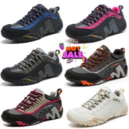 new Men Hiking Shoes Mesh Mountain Climbing Trekking Sports Rubber Sole Training Sneakers Non-slip Mountain Wear-resistant Trail size 39-45