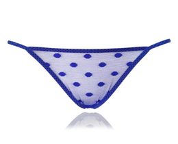 Ultra Thin GStrings Sexy Underwear Panties Women Transparent Dots Mesh female Bikini Lingerie Thongs Cheap Beach underpants T pan5323528