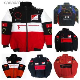 New F1 Formula One Racing Jacket Autumn and Winter Full Embroidered Cotton Clothing Spot Sales GZVR