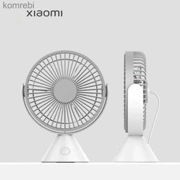 Electric Fans New Desk Fan New Smart Home Portable Cooling Fan Can Hanging Upright Fan Usb Brushless Turbine Mini Portable Air ConditionerL240122