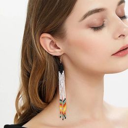 Dangle Earrings Go2Boho Arrival Stainless Steel Hook Braided Beads Drop With Tassel Long For Ladies