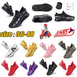 Men Women Running Shoes Comfortable Sneaker Breathable Mesh Upper Cushion Light Weight Fast Ship Sports Jogging size36-48