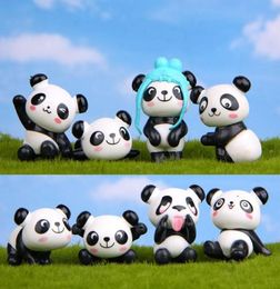 8pcslot Zakka Giant Panda Playful Version Model PVC Figures Toys DIY Micro Landscape Decoration Toys Model Christmas Gift kids to1994791