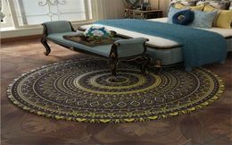 AOVOL Vintage Ethnic Wind Bohemian Round Rug Carpets For Living Room Bedroom Rugs Feeling Comfortable And Soft Floor Mats6238333